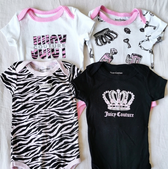 4 Juicy Couture onsies - Picture 1 of 9